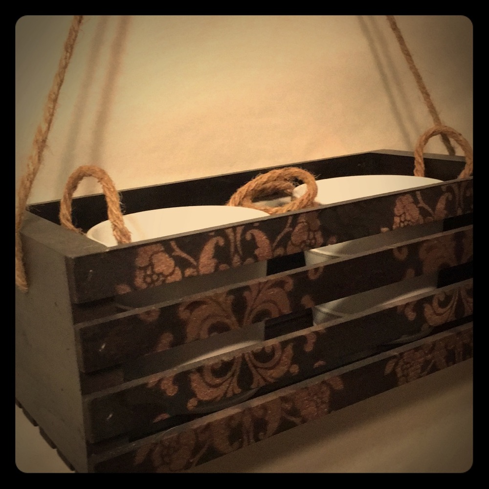 Handcrafted indoor planter or shelf 4.5/12in